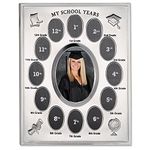 Lawrence Frames My School Years Silver Plated 8x10 Multi Picture Frame