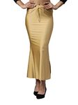 TWIN BIRDS Gold Mine Coloured Silky Soft Stretchable Nylon Elastane/Shimmer Fabric Saree Shaper/Shapewear/Saree Silhouette for Women - (2XL)