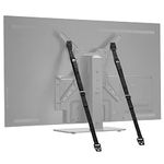 WALI Safety Protection Fit Most Flat Screen TVs and Furniture, Metal, Black, 2 Pack