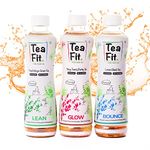 TeaFit Zero Sugar Ice Tea Trial Pack (Pack Of 3-300Ml Each)|Freshly Brewed & Unsweetened Drink|15 Super Ayurvedic Herbs|Hydration For Summers|For Immunity, Skin & Hair|Ready To Drink - Sencha