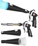 SICOPRO Car Cleaning Gun, Air Blower Gun Car Detailing Tools, Air Compressor Accessories, Air Blaster Gun, 2 Set Nozzle Accessories, Quickly Blowing Out Dirt and DustWorking with Air