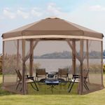 COOSHADE 12x12 Pop Up Gazebo 6 Side