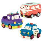 B. toys – Mini-Wheeeels 3-Mini Toy Vehicles Cars Set – Set of 3 Pull-Back Toy Cars for Kids 1 year + (3-Pcs)