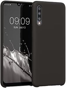 kwmobile Case Compatible with Samsung Galaxy A50 Case - TPU Silicone Phone Cover with Soft Finish - Black Matte