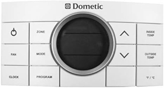 Dometic Comfort Control Center - Multi-Zone CCC Thermostat with Zoned Climate Control- Low Profile Blue Light Digital Display - White - 3314082.011