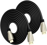 GearIT Premium Braided HDMI 2.1 8K 60Hz 48Gpbs Cable 6.6ft 2-Pack