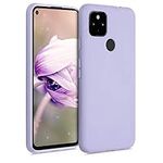 kwmobile Case Compatible with Google Pixel 4a 5G Case - Soft Slim Protective TPU Silicone Cover - Lavender