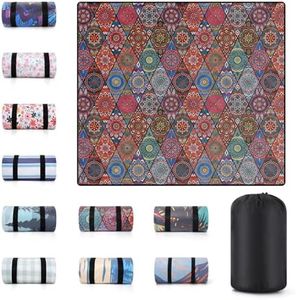 memKiya 80x80" Picnic Blankets Waterproof Beach Blanket Outdoor Sandproof Foldable Park Lawn Grass Concert Mat Portable Tent Rugs Camper Inside Outside Camping Gifts Accessories Road Trip Necessities