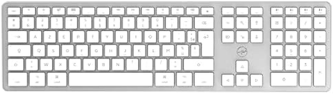 Mobility Lab Clavier français AZERTY sans fil pour Mac – blanc et argenté