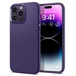 Spigen Liquid Air Back Cover Case Compatible with iPhone 14 Pro Max (TPU | Deep Purple)