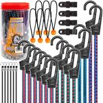 CARTMAN 30pcs Heavy Duty Bungee Cor