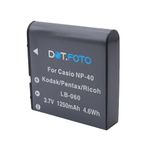 Dot.Foto NP-40, NP-40DBA, NP-40DCA Premium 3.7v / 1250mAh Rechargeable Battery for Casio