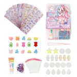 PATPAT® 88Pcs DIY 3D Cream Glue Art Craft Kit Kawaii Cartoon DIY Bag Charms Crafting Kits with Stickers, Cream Glue, Decorative Charms, Tweezer, Color Chains, DIY Handmade Charm Gifts for Girls