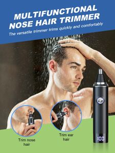 USB Nose and Ear Hair Trimmer – Waterproof, Rechargeable Groomer