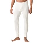 U.S. POLO ASSN. Men Mid Rise Snug Fit I753 Solid Thermal Pants - Pack of 1 (Ecru L)