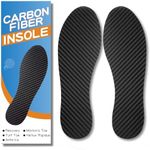 1 Pair Carbon Fiber Insole for Men Women Rigid Carbon Fiber Shoe Insert Carbon Fiber Foot Plate for Hallux Rigidus Limitus, Turf Toe，Morton's Toe (11.05” / 280mm - Men's 10.5 / Women's Size 11.5)