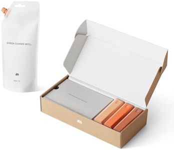 AM MIST ORANGE Screen Cleaner 3-pack w/Refill |200 ml| All-in-One Spray and Microfiber Cleaning Cloth, Refillable Cleaning Sprays for Car screens, Phones and Laptop Screen, Portable and Eco-Friendly