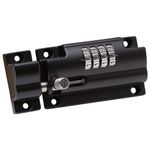 Sterling CLB110BK 110mm 4 Unique Combination Locking Bolt-Black-with Anti-Tamper Security Fixing Screws, 110 mm