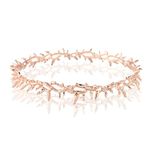 JORCEDI Queen King Alloy Thorn Headband Crown For Wedding Birthday Prom Costume Cosplay Headpiece, Alloy, No Gemstone