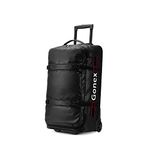 Gonex Rolling Duffle Bag with Wheels, 70L Water Repellent Wheeled Travel Duffel Carry On Luggage with Rollers 26 inch, Black