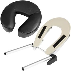 VARIPOWDER Adjustable Massage Table Face Cradle with Pillow Cushion Massage Table Bed Chair Headrest ＆ Face Pillow Massage Platform Head Rest Cushion Cradle for Salon Home Mattress Top Massage Kit