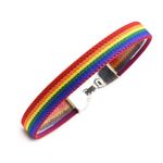 BDM Gay, LGBBI, Lesbian, LGBT, Trans and Rainbow Pride Bracelet. Choose Size, Polyester