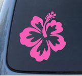 CCI Creative Concept Ideas CCI115 - Hibiscus Flower - Hawaiian - Car, Truck, Notebook, Vinyl Decal Sticker |Pink 5 X 5.5 in