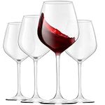 Paksh Novelty Italian Red Wine Glasses - 18 Ounce - Wine Glass Clear (Set of 4)