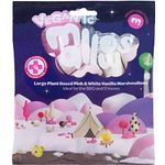 Freedom Vegan Vegantic Pink & White Vanilla BBQ Mallows 105g Bag - Vegan Marshmallows UK/Vegetarian Marshmallows UK Natural Flavours & Colours - Gelatine & Gluten Free Giant Marshmallows