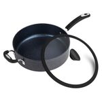 Ozeri The All-in-One Stone Sauce Pan by - 100% APEO, GenX, PFBS, PFOS, PFOA, NMP and NEP-Free German-Made Coating