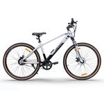 EMotorad X3 Hybrid Electric Cycle (18" Frame, 7 Ah Li-Ion Integrated Battery, Front Suspension, Colour Display, 250W BLDC Motor) (Silver)