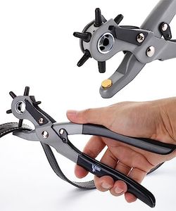 UNCO- Leather Hole Punch Tool, Multi Hole Sizes for Belts and Leather