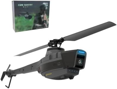 Goekhyrani Remote Control Helicopter Model, 2.4G RC 4CH Aerial Vehicle Reconnaissance Military Aircraft Helicopter Model, Birthday Xmas Gift for Beginners-RTF Version