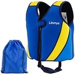 Limmys Premium Neoprene Swim Vest for Children - Ideal Buoyancy Swimming Aid for Boys, Girls and Toddlers - Modern Design Swim Jacket - Drawstring Bag Included (L, Royal Blue)