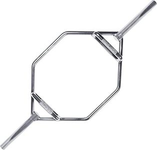 CAP Barbell Mega Olympic Trap Bar, Deadlift Bar, Hex Bar with Combo Neutral Grips, Chrome - New Version (OBIS-91HC)