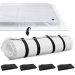 Storage Master Vacuum Storage Bag for King Size Mattress - Ideal for Memory Foam and Latex Up to 14 Inches - Designed for Easy Moving, Shipping and Storing with Straps (KING/CAL KING), SM-RJD-2024
