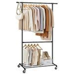 Metal Clothing Rack On Wheels