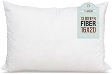 Pillowflex Cluster Fiber Pillow Form Insert - Made in USA (16 Inch by 20 Inch)