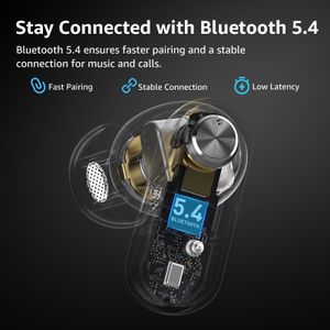TOZO Crystal Pods ANC Wireless Earbuds – Noise Cancelling Bluetooth
