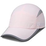 GADIEMKENSD Womens Hats Baseball Cap UPF 50+ Sun Quick Dry Lightweight Breathable Trucker Hat Outdoor Hiking Fishing Run Golf Sports A Dad Mesh Hats Reflective Running Hat Ponytail for Women Pink M/L