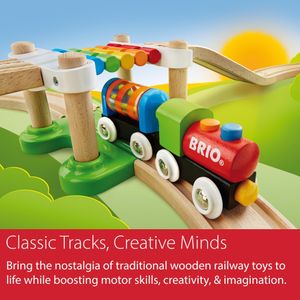 BRIO My First Railway Set – Wooden Train Starter Kit for Kids