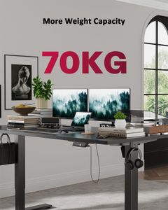 Devoko Electric Standing Desk – Adjustable Height, Black