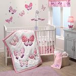 Bedtime Originals Butterfly Kisses 3Piece Crib Bedding Set, Multicolor