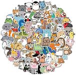 LZLPACKING 100 PCS Cute Animal Stickers,Colorful Animal Waterproof Stickers,Vinyl Cute Aesthetic Stickers for Water Bottle,Laptop,Phone,Skateboard Stickers for Teens Girls Kids