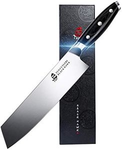TUO Kiritsuke Knife - 8.5 inch Kiritsuke Chef Knife - Japanese Vegetable Meat Knife - German HC Steel - Full Tang Pakkawood Handle - BLACK HAWK SERIES with Gift Box