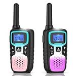 Wishouse Walkie Talkies for Kids Adults Long Range,Birthday Gift for 4-12 Year Old Girls Boys,Camping Gear Toys with Flashlight,SOS Siren,NOAA,VOX,22 Channels,Easy to Use,2 Pack No Battery No Charger