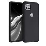 kwmobile Case Compatible with Motorola One 5G Ace Case - Soft Slim Protective TPU Silicone Cover - Black Matte