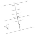 TWAYRADIO Yagi Ham Radio Antenna Dual Band 2 Meter 70cm VHF UHF Yagi Antenna 8 Elements 100W Base Station Antenna for Amateur Radio Mobile Transceiver Repeater