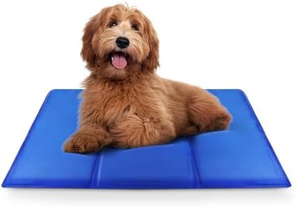 FurDreams Pet Cooling Mats, Self Cooling Mat Bed for Dogs, Cats to Prevent Overheating During Rest & Sleep – Heat Absorbing & Waterproof Gel Pillow Pad to Keep Ice Cool in Summer – Plain (50x90cm)