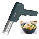 Electric Pasta Maker, 40W Portable Stainless Steel Cordless Handheld Automatic Noodle Maker Machine, Portable Automatic Pasta Maker Machine with Shaping Moulds, Measuring Cup